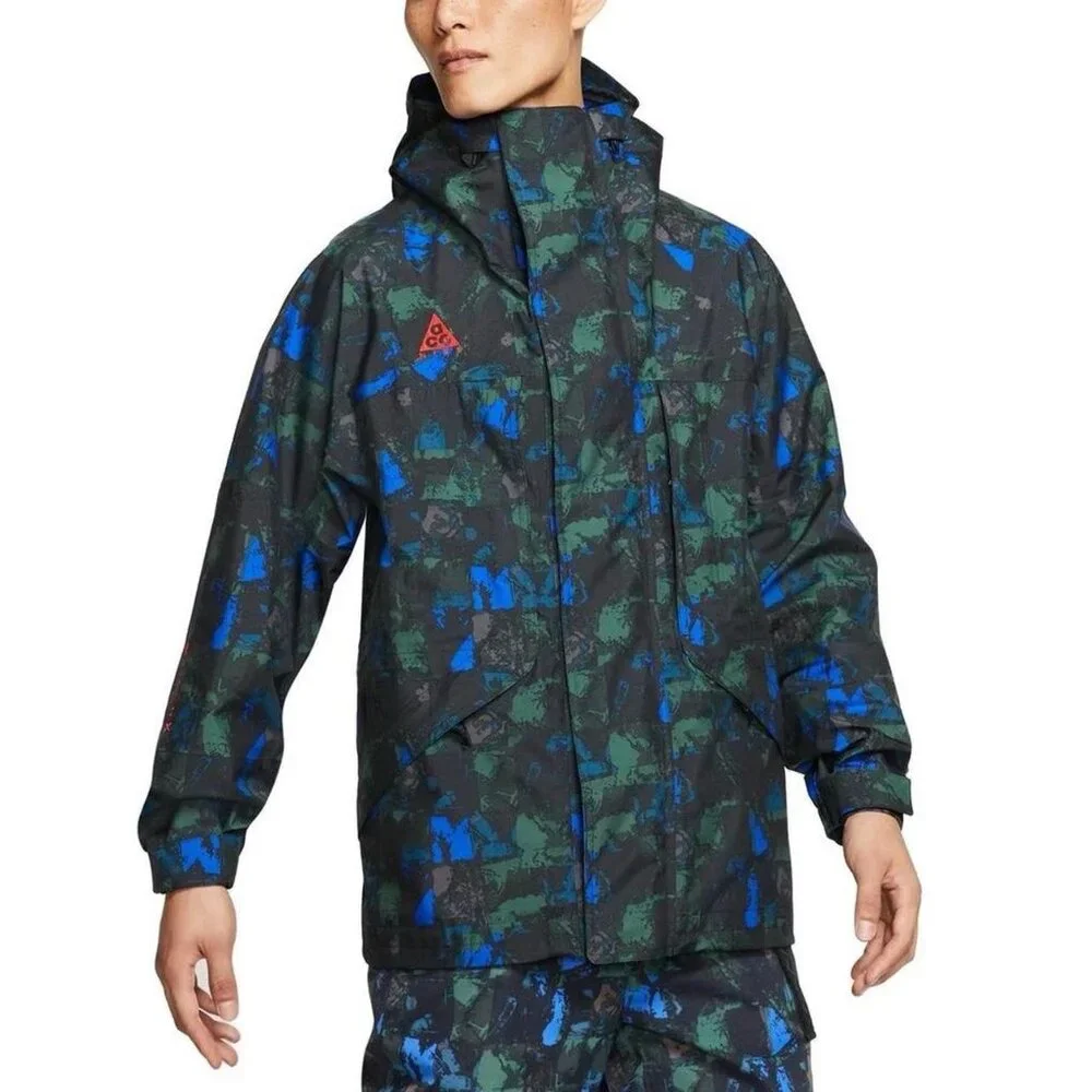Nike ACG Gore-Tex All Over Print Jacket Multicolor Men's Medium Ci0427‎ 416